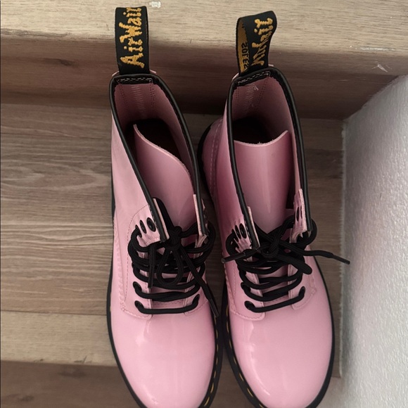 Dr. Martens Pink Patent Leather Combat Boots, New/Never Worn / without box. - Picture 8 of 8